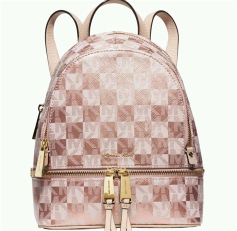 michael kors brecken rose gold|michael kors rose gold backpack.